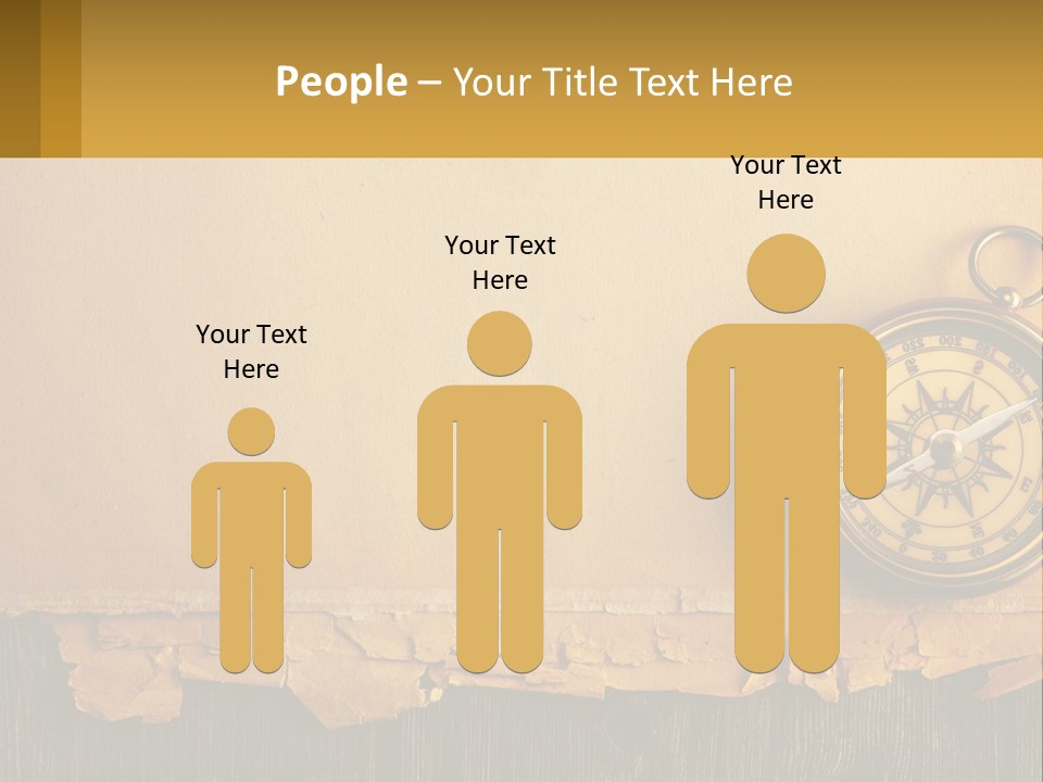 A Compass On Top Of A Piece Of Paper PowerPoint Template