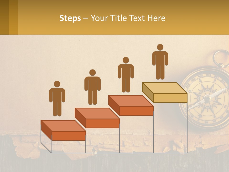 A Compass On Top Of A Piece Of Paper PowerPoint Template