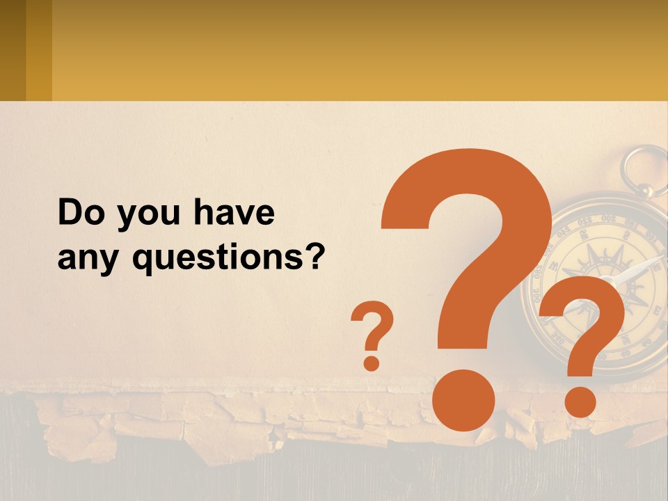 A Compass On Top Of A Piece Of Paper PowerPoint Template