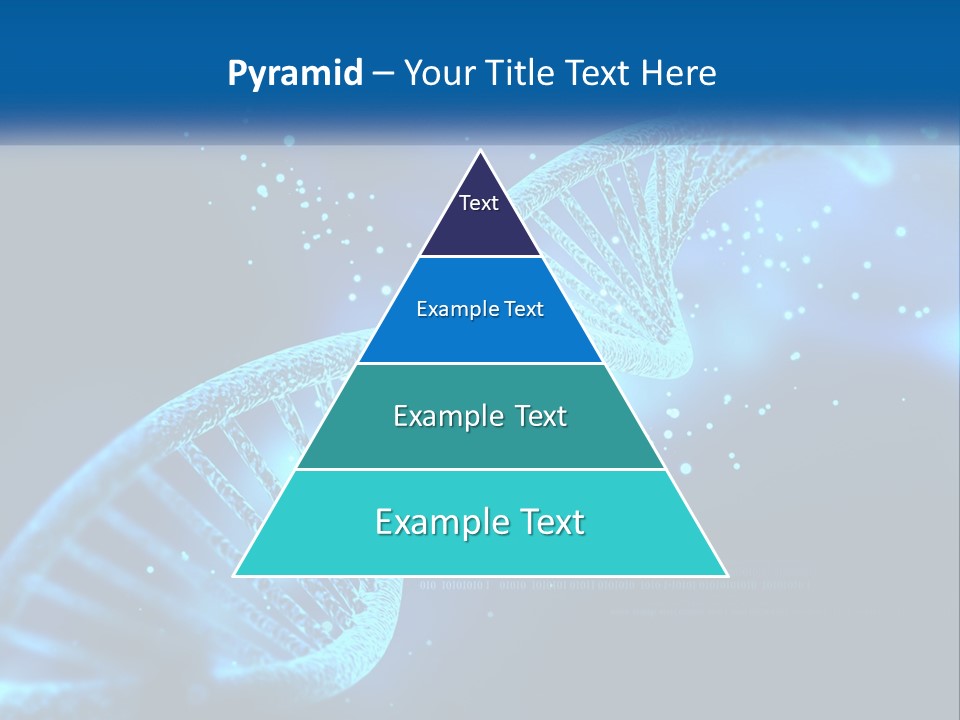A Blue And Black Background With A Blue And White Structure PowerPoint Template