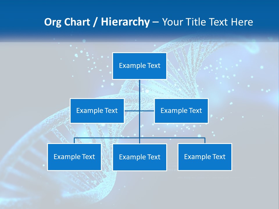 A Blue And Black Background With A Blue And White Structure PowerPoint Template