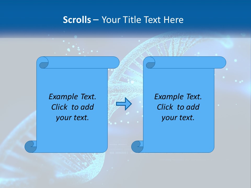 A Blue And Black Background With A Blue And White Structure PowerPoint Template