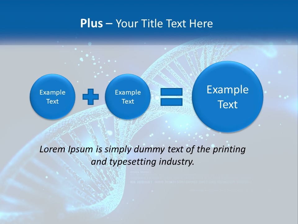 A Blue And Black Background With A Blue And White Structure PowerPoint Template