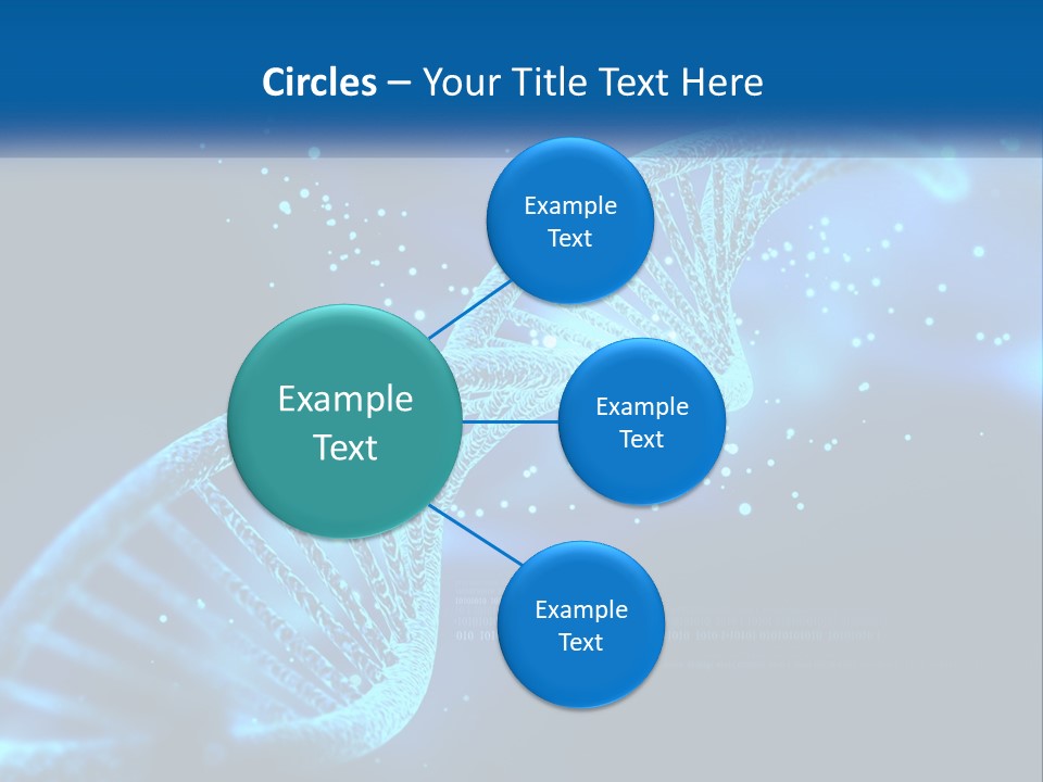 A Blue And Black Background With A Blue And White Structure PowerPoint Template