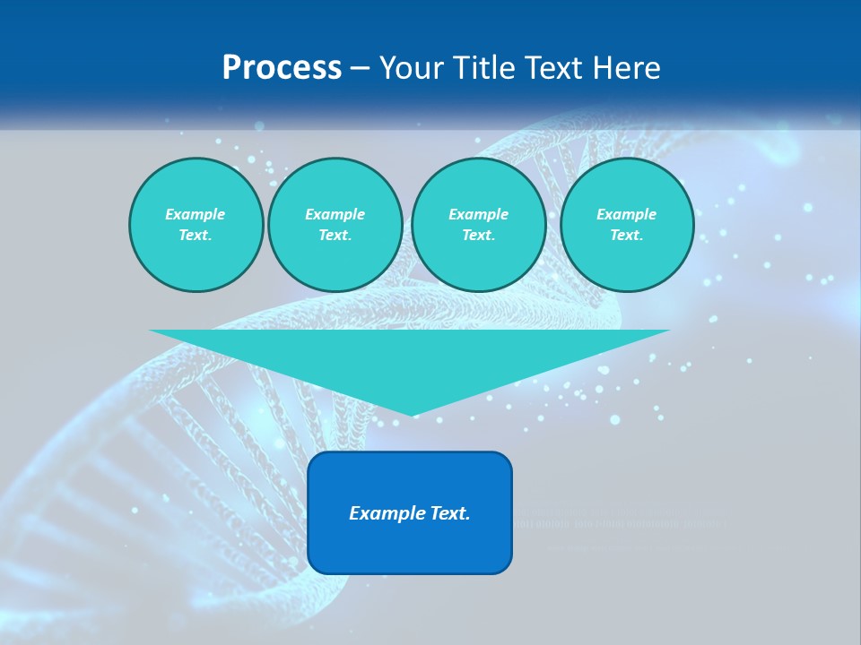 A Blue And Black Background With A Blue And White Structure PowerPoint Template