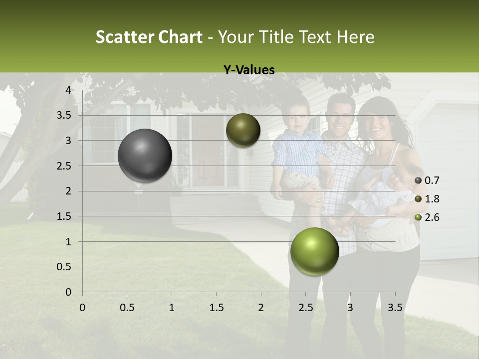 A Family Standing In Front Of A House PowerPoint Template