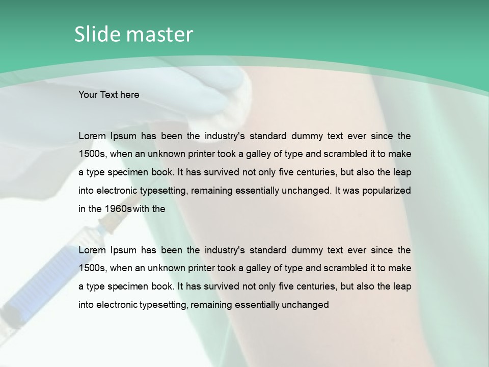 A Person In A Green Shirt Is Holding A Toothbrush PowerPoint Template