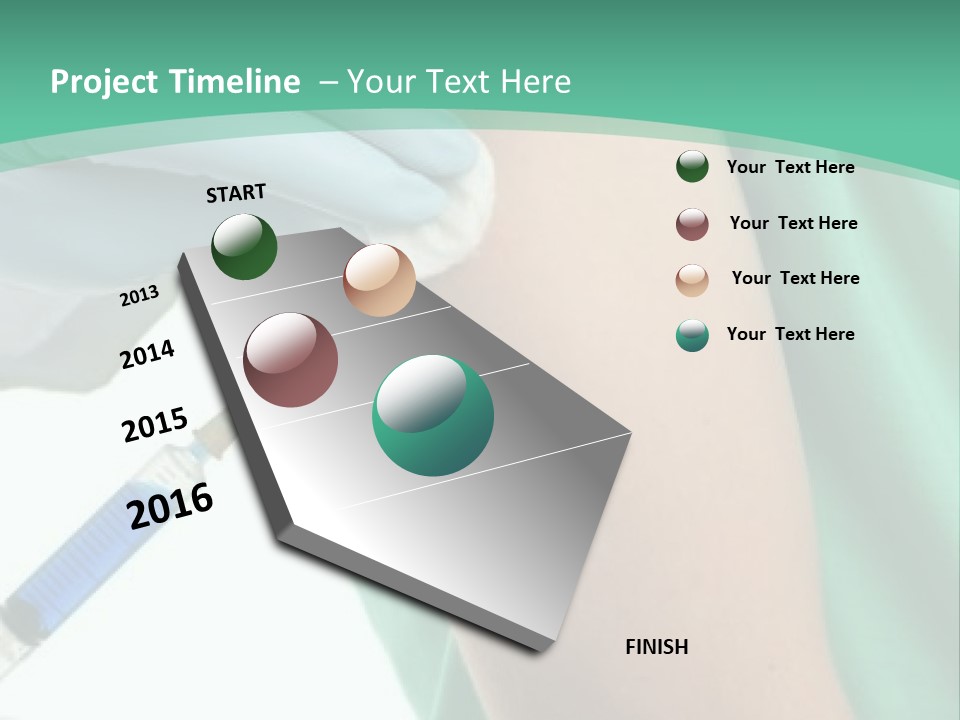 A Person In A Green Shirt Is Holding A Toothbrush PowerPoint Template