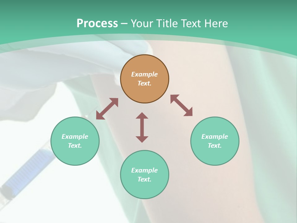 A Person In A Green Shirt Is Holding A Toothbrush PowerPoint Template
