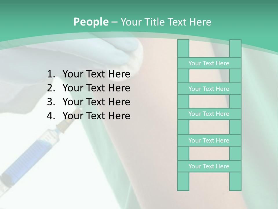 A Person In A Green Shirt Is Holding A Toothbrush PowerPoint Template