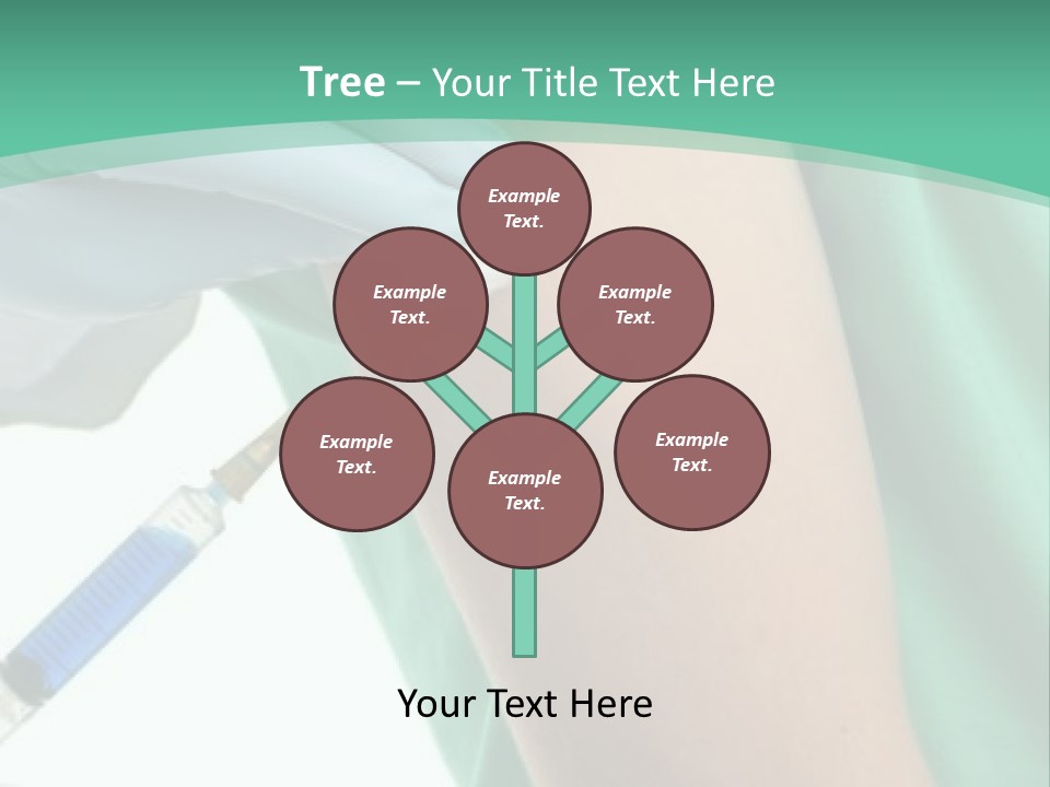 A Person In A Green Shirt Is Holding A Toothbrush PowerPoint Template