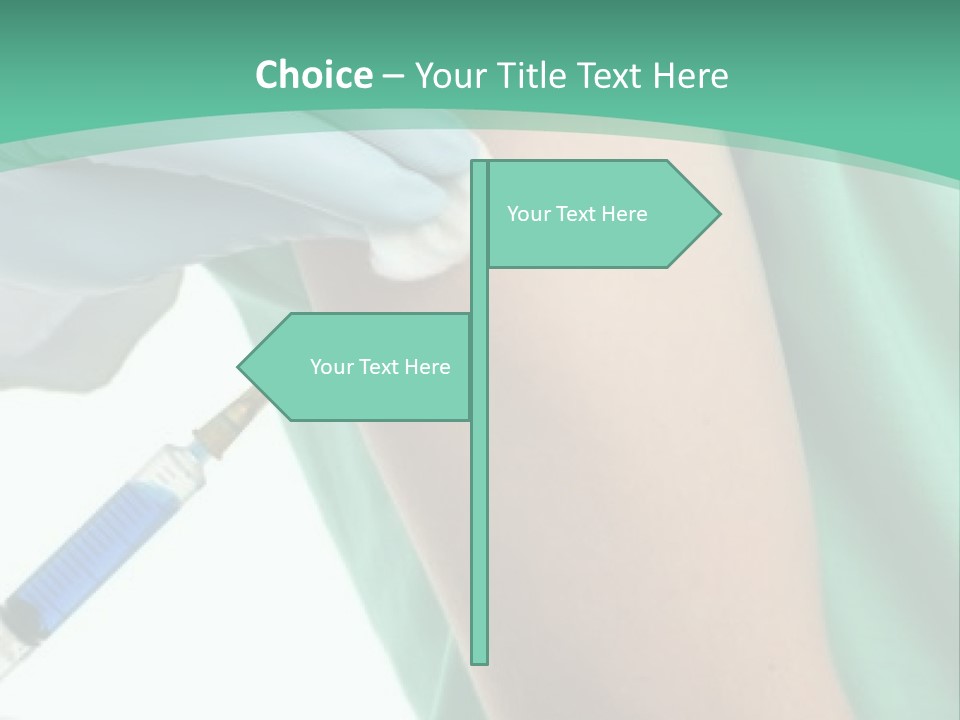 A Person In A Green Shirt Is Holding A Toothbrush PowerPoint Template