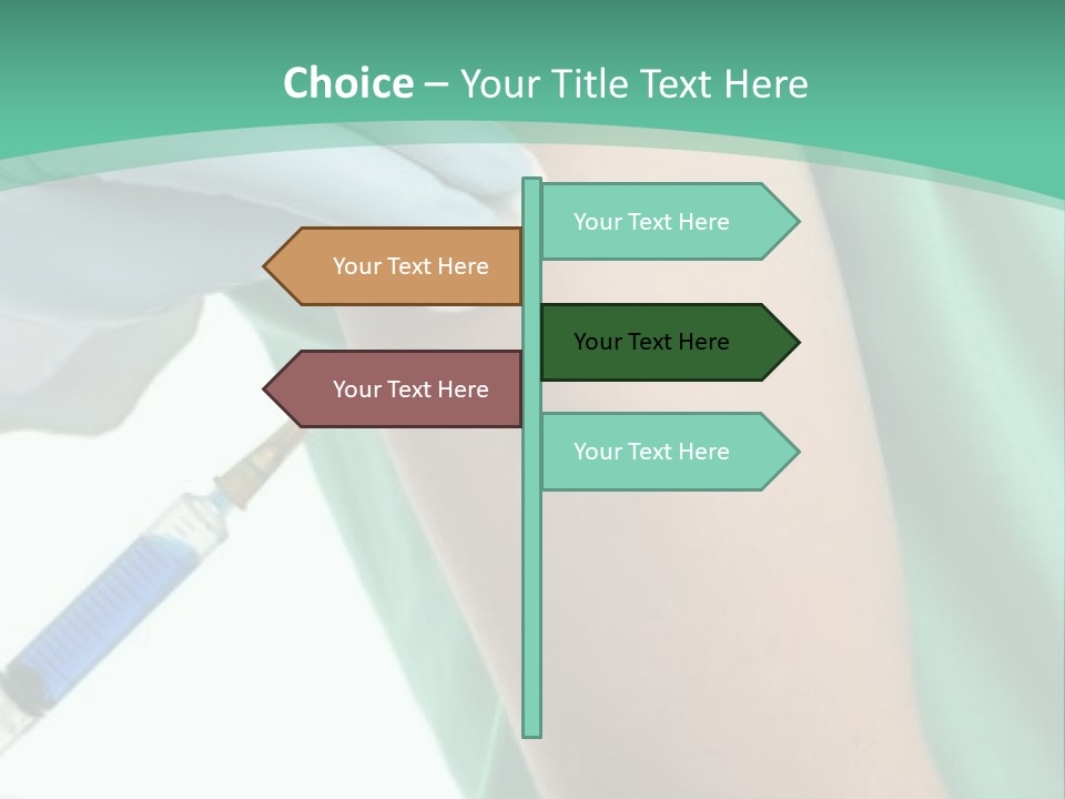 A Person In A Green Shirt Is Holding A Toothbrush PowerPoint Template
