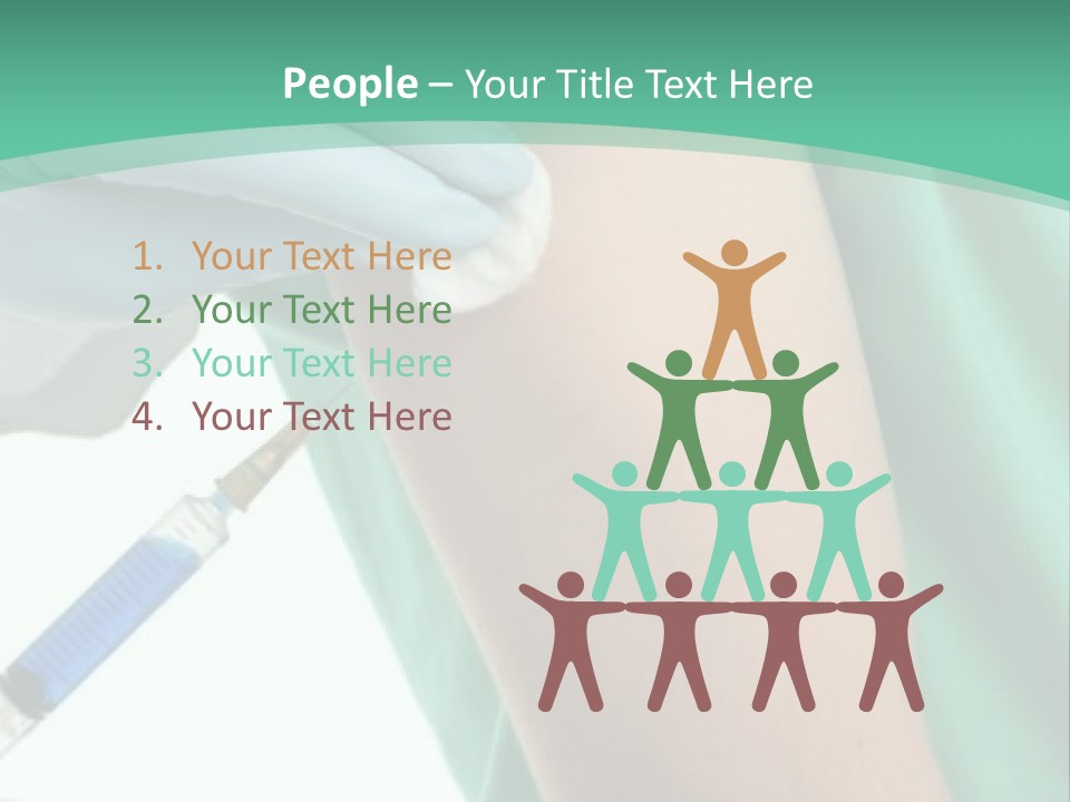 A Person In A Green Shirt Is Holding A Toothbrush PowerPoint Template