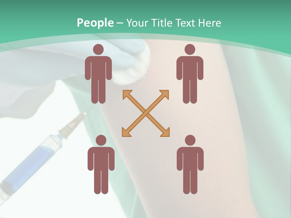 A Person In A Green Shirt Is Holding A Toothbrush PowerPoint Template