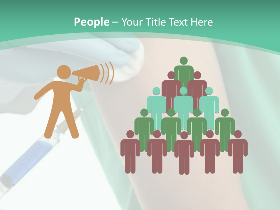 A Person In A Green Shirt Is Holding A Toothbrush PowerPoint Template