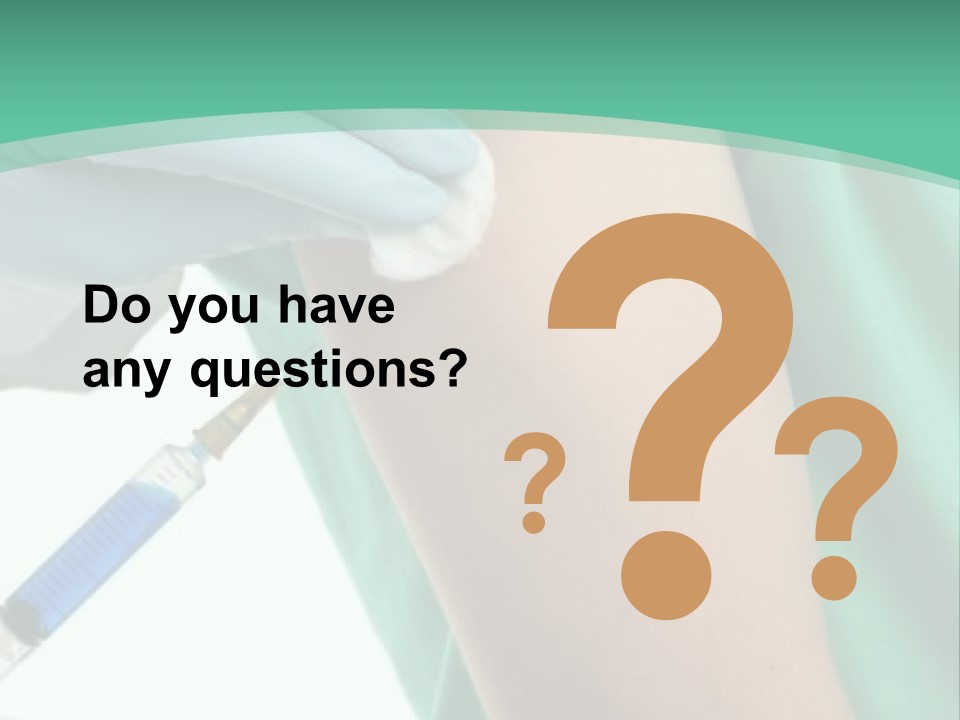 A Person In A Green Shirt Is Holding A Toothbrush PowerPoint Template