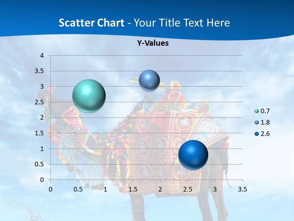 A Camel In The Desert With A Sky Background PowerPoint Template