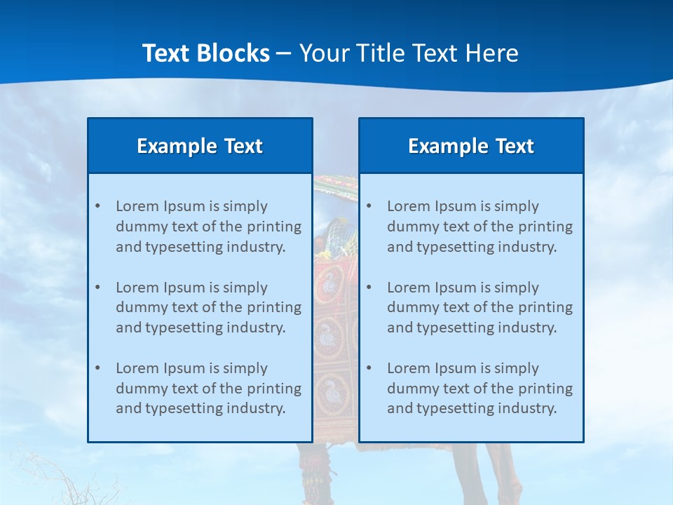 A Camel In The Desert With A Sky Background PowerPoint Template