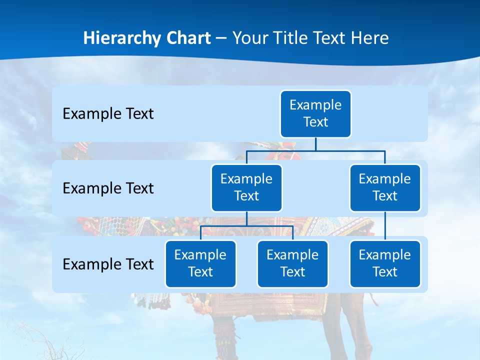 A Camel In The Desert With A Sky Background PowerPoint Template