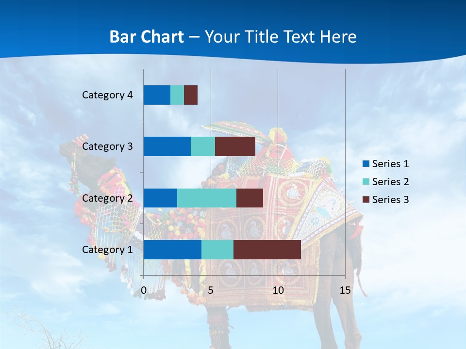 A Camel In The Desert With A Sky Background PowerPoint Template
