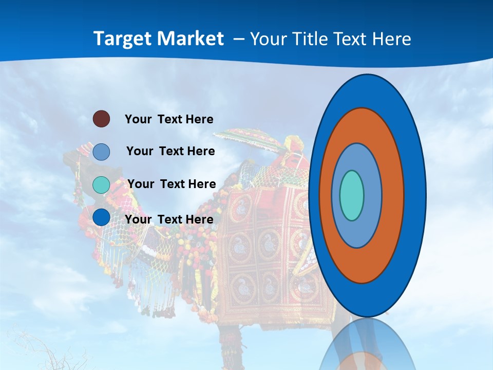 A Camel In The Desert With A Sky Background PowerPoint Template