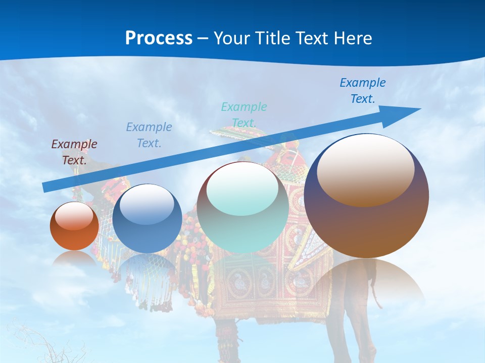 A Camel In The Desert With A Sky Background PowerPoint Template