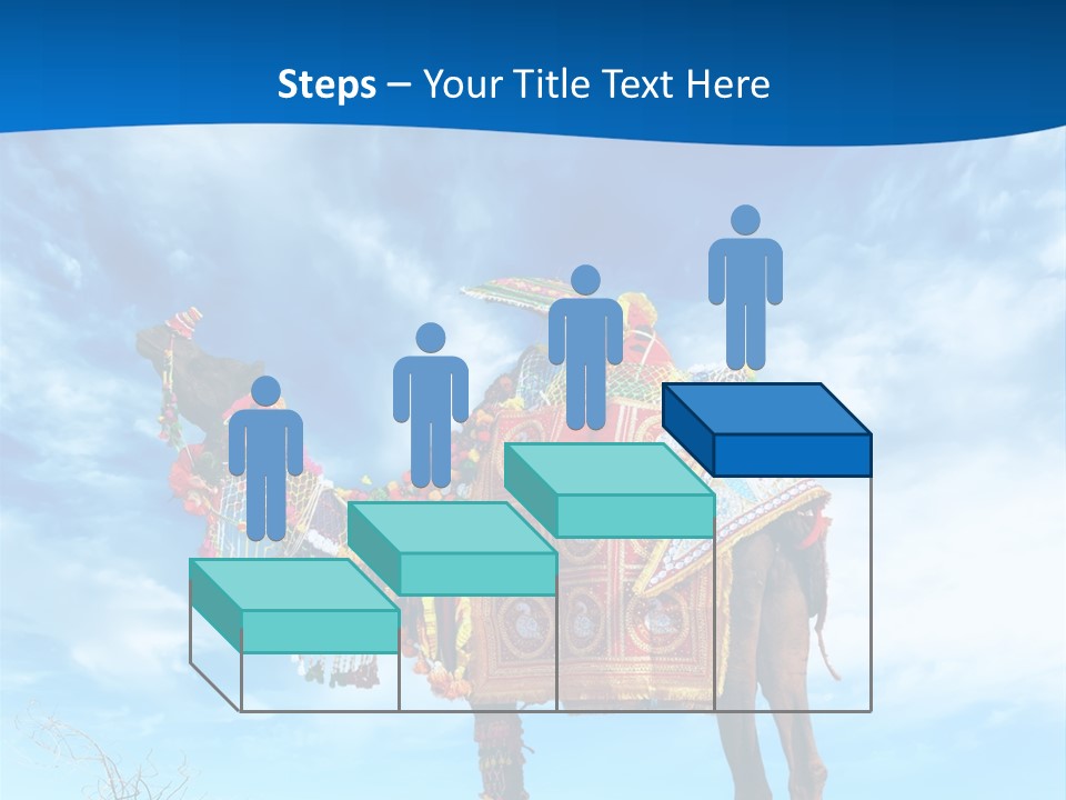 A Camel In The Desert With A Sky Background PowerPoint Template