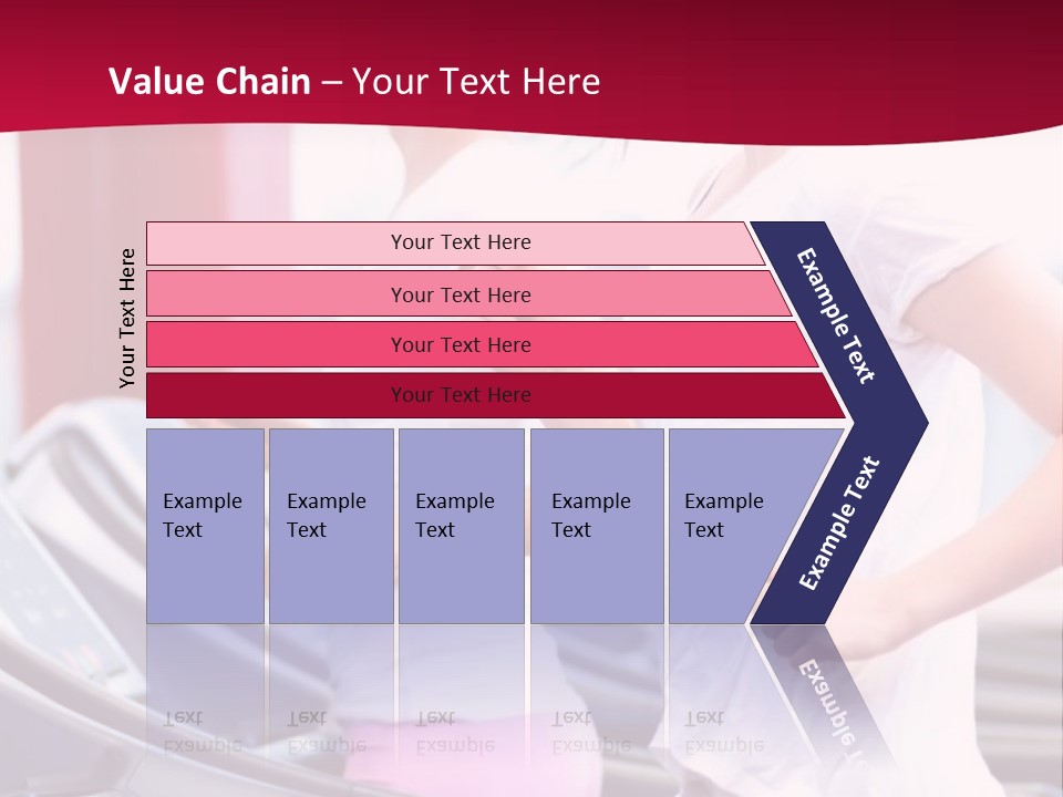 A Group Of Women Running In A Gym PowerPoint Template