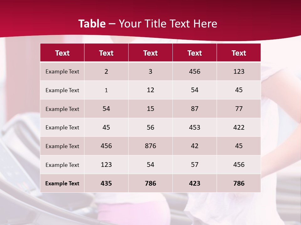 A Group Of Women Running In A Gym PowerPoint Template