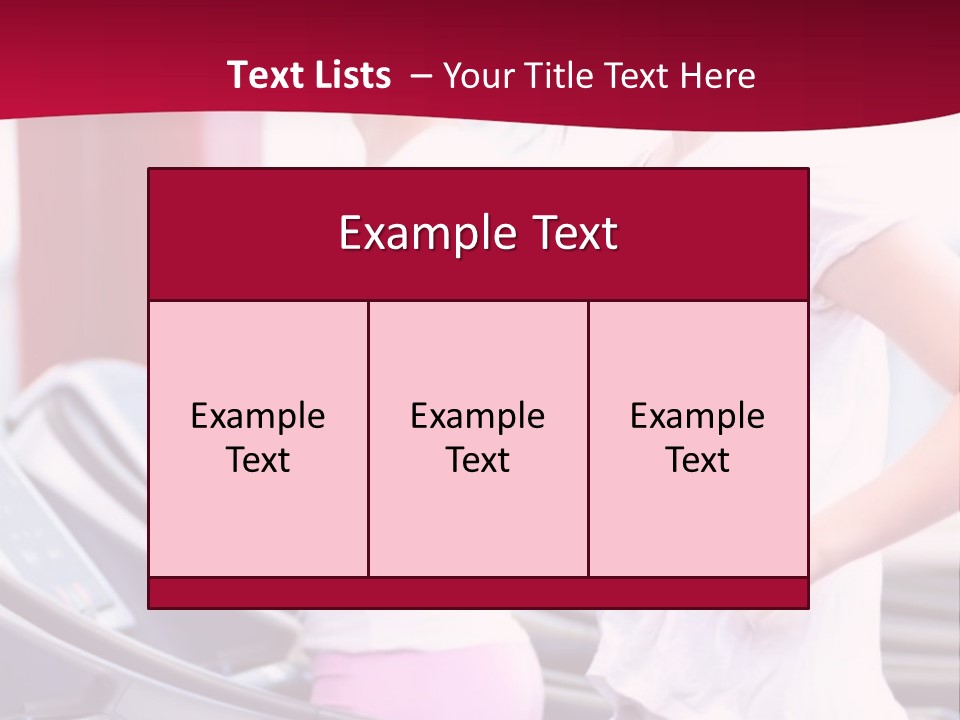 A Group Of Women Running In A Gym PowerPoint Template