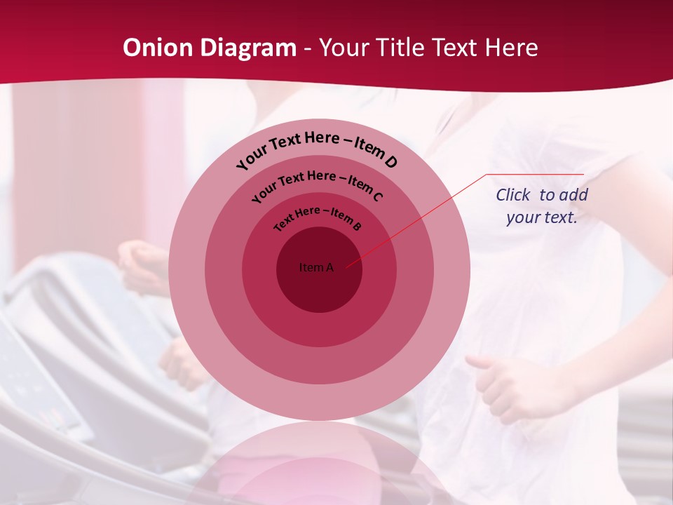 A Group Of Women Running In A Gym PowerPoint Template