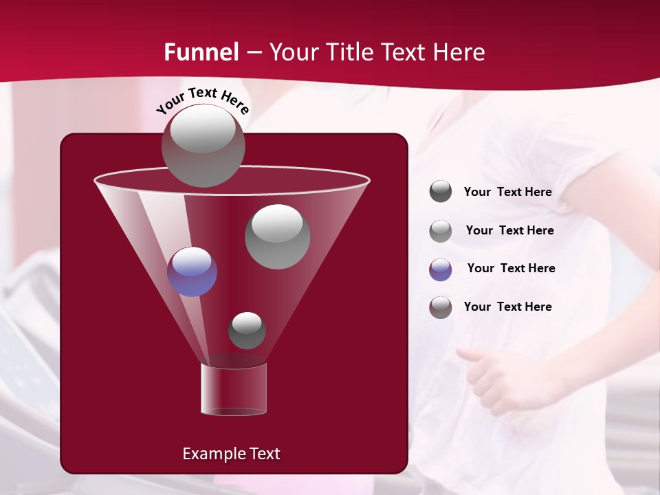 A Group Of Women Running In A Gym PowerPoint Template