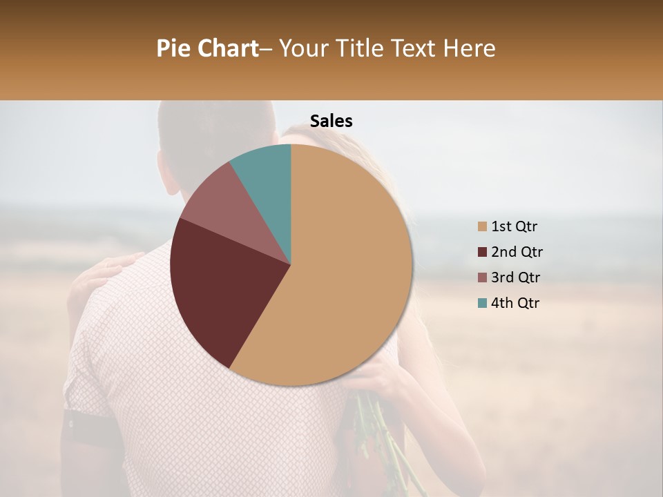 A Man Holding A Bouquet Of Flowers Next To A Woman PowerPoint Template