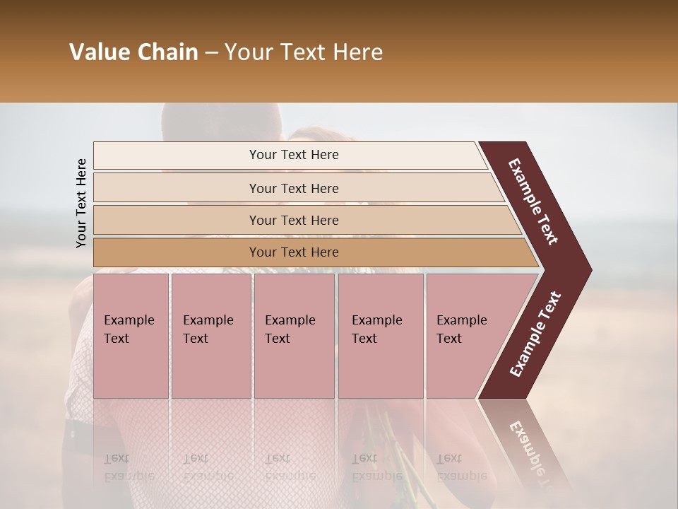 A Man Holding A Bouquet Of Flowers Next To A Woman PowerPoint Template