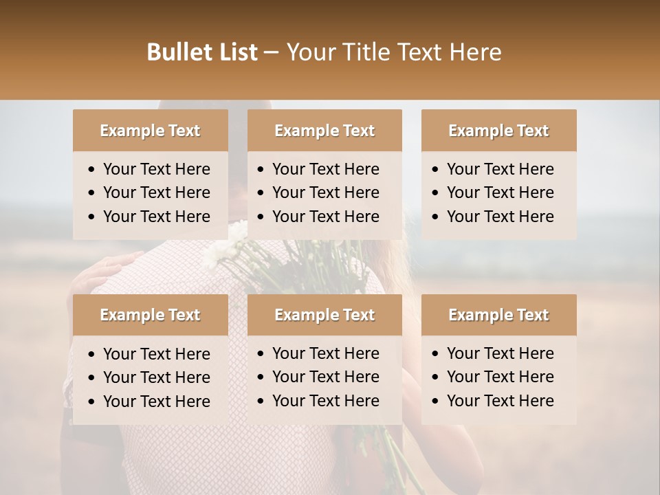 A Man Holding A Bouquet Of Flowers Next To A Woman PowerPoint Template