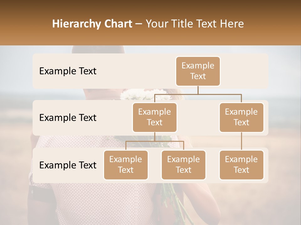 A Man Holding A Bouquet Of Flowers Next To A Woman PowerPoint Template