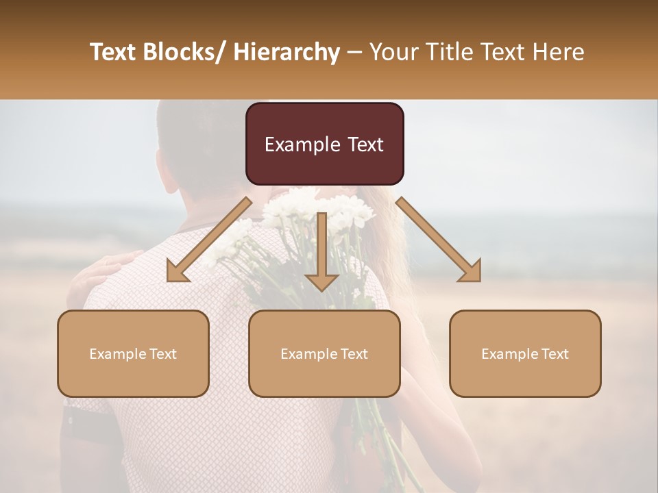 A Man Holding A Bouquet Of Flowers Next To A Woman PowerPoint Template