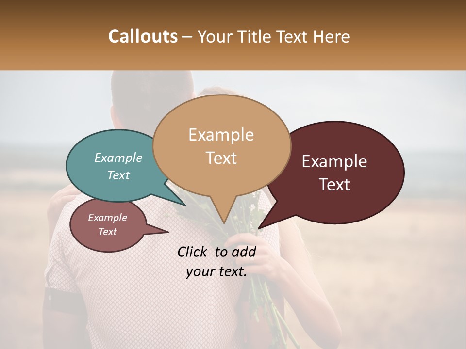 A Man Holding A Bouquet Of Flowers Next To A Woman PowerPoint Template