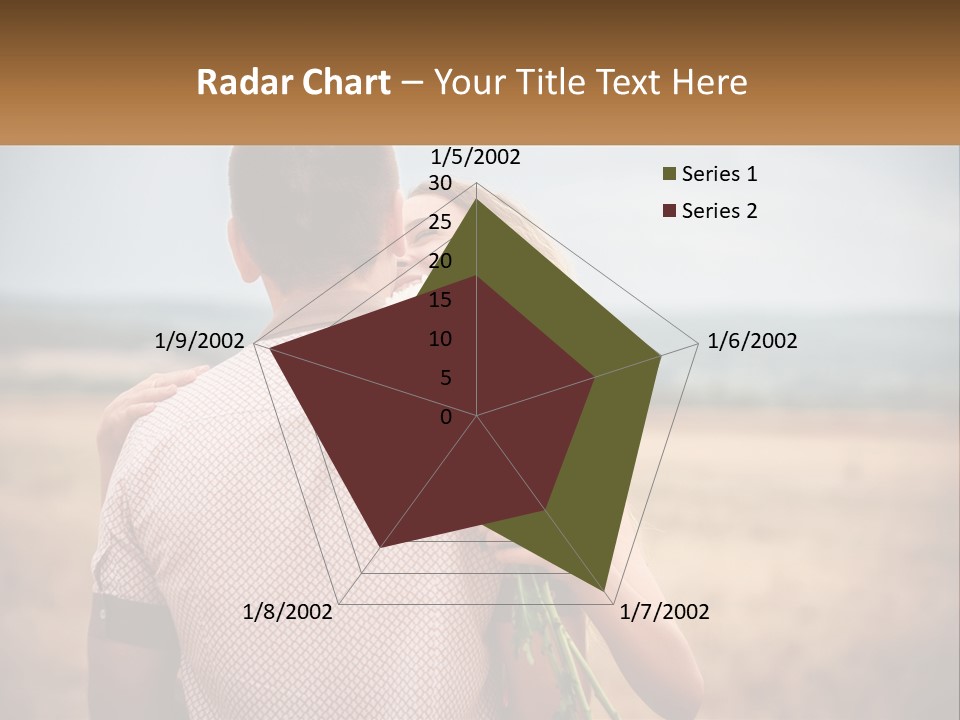 A Man Holding A Bouquet Of Flowers Next To A Woman PowerPoint Template