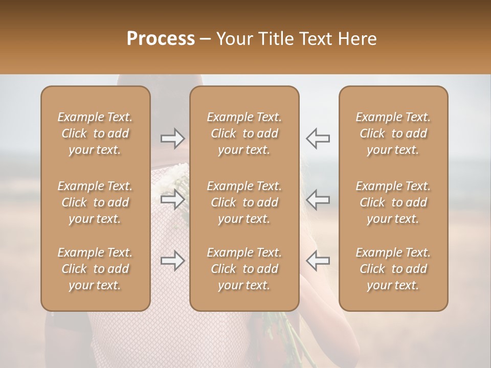 A Man Holding A Bouquet Of Flowers Next To A Woman PowerPoint Template
