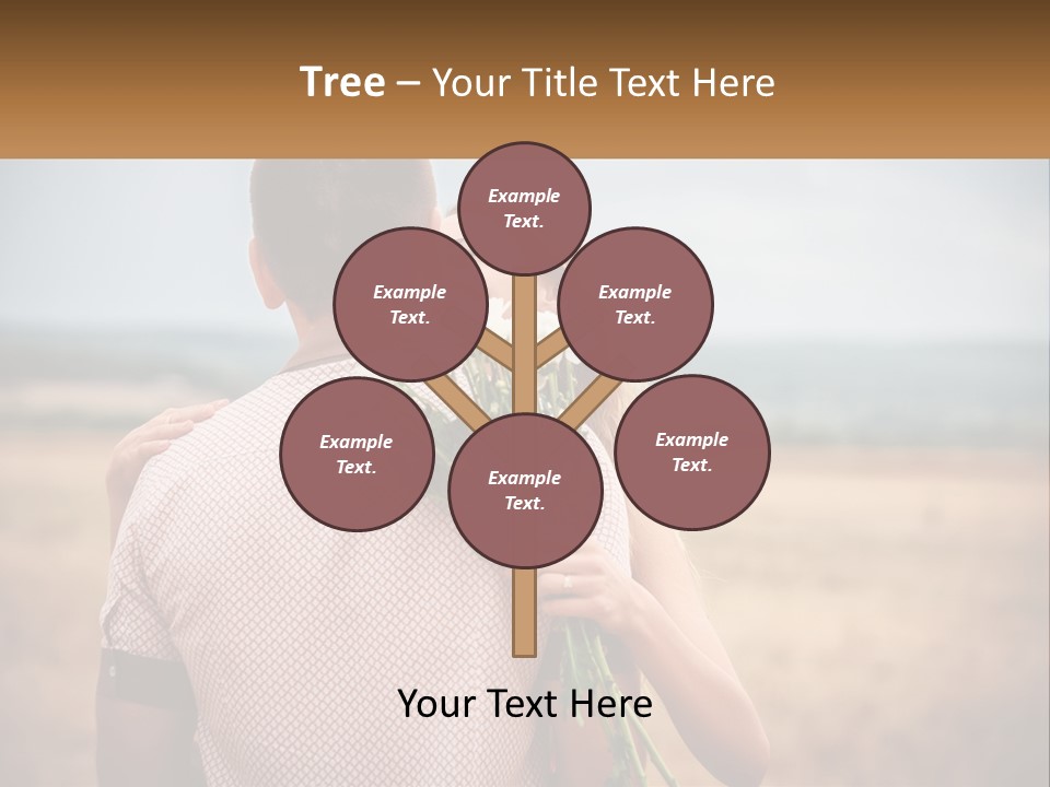 A Man Holding A Bouquet Of Flowers Next To A Woman PowerPoint Template