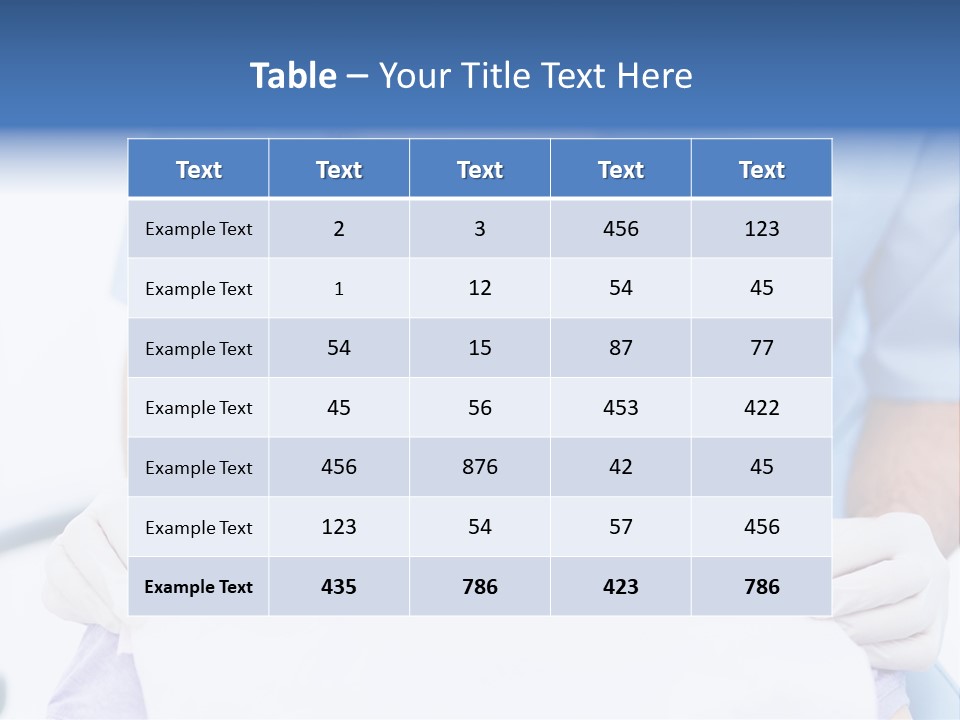 A Smiling Woman In A Dental Chair With A Dentist In The Background PowerPoint Template