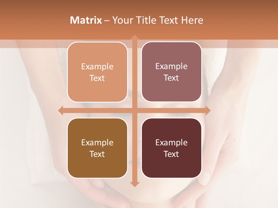 A Woman Getting A Head Massage From A Massager PowerPoint Template