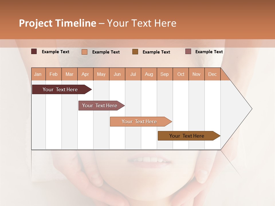 A Woman Getting A Head Massage From A Massager PowerPoint Template