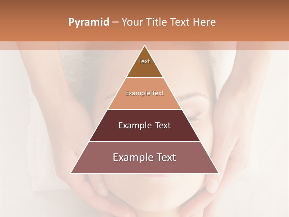 A Woman Getting A Head Massage From A Massager PowerPoint Template