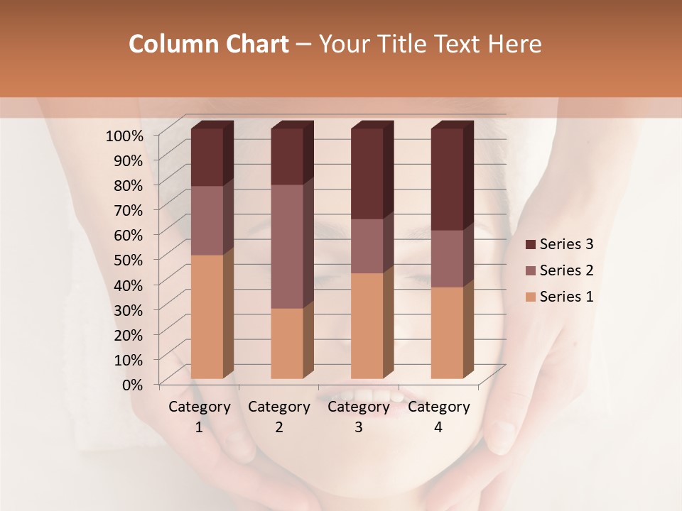 A Woman Getting A Head Massage From A Massager PowerPoint Template