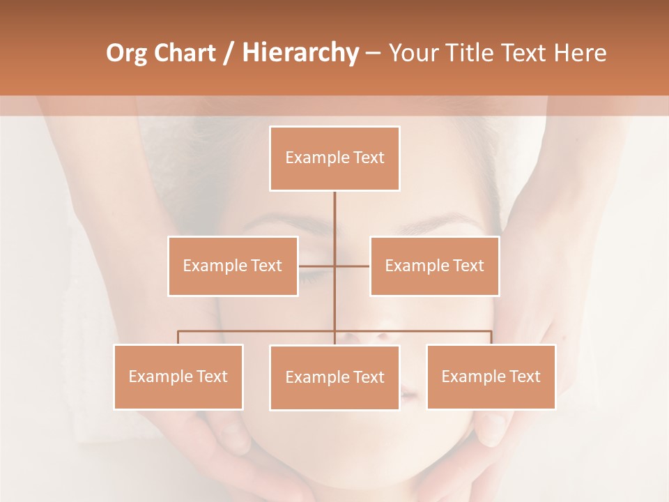 A Woman Getting A Head Massage From A Massager PowerPoint Template