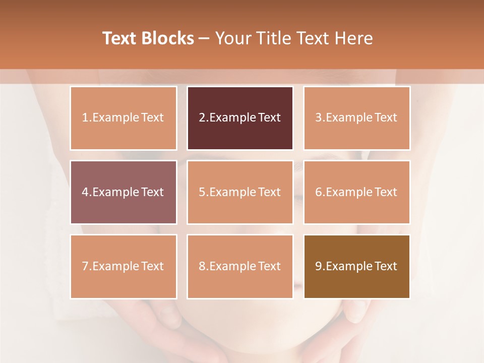 A Woman Getting A Head Massage From A Massager PowerPoint Template