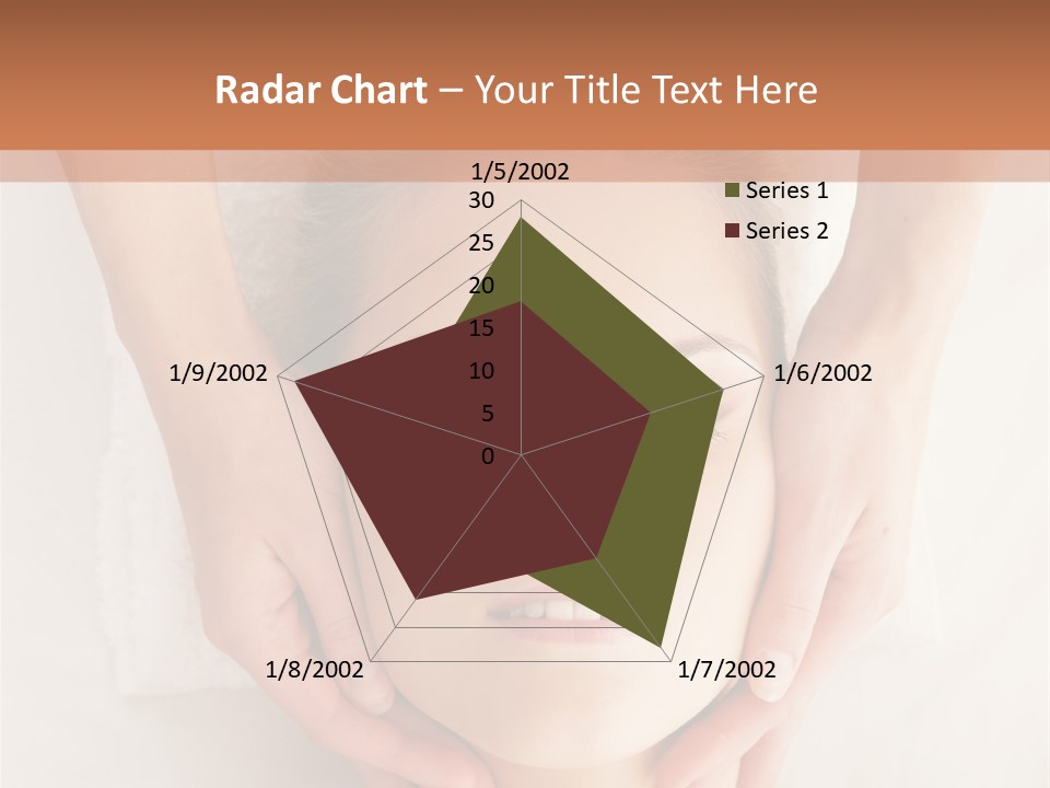 A Woman Getting A Head Massage From A Massager PowerPoint Template